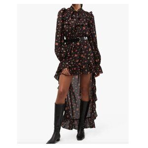 WeWoreWhat Floral Dress with High Low Hem